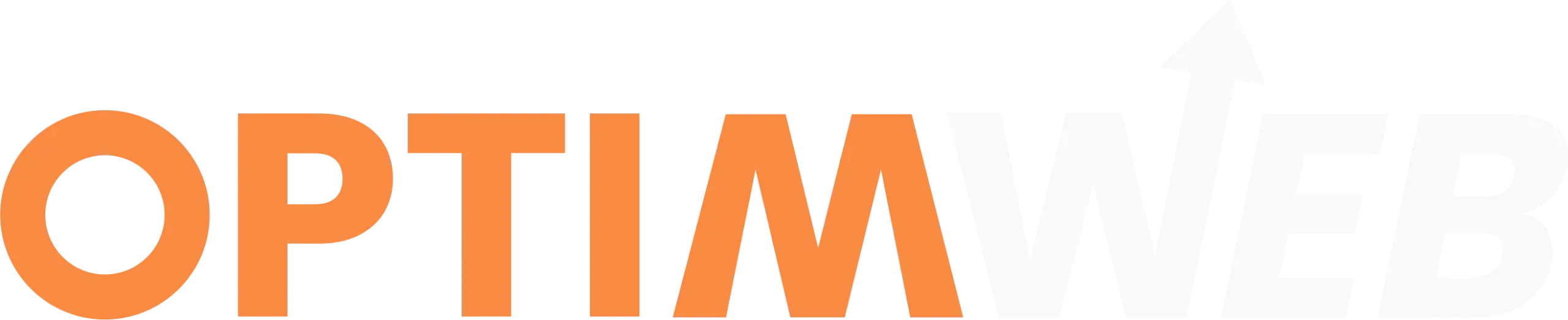 logotipo optim web naranja y blanco